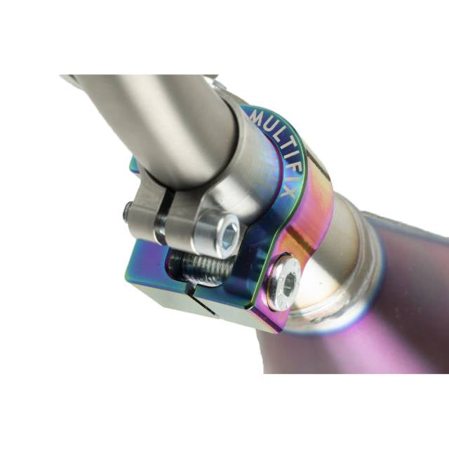 Titanium violet exhaust scarf KRM Minarelli AM6 80-90cc