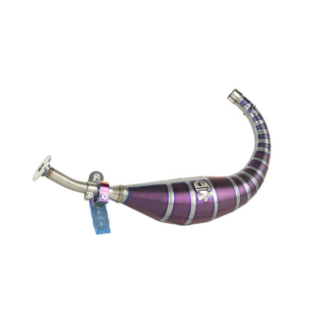 Titanium violet exhaust scarf KRM Minarelli AM6 100-115cc