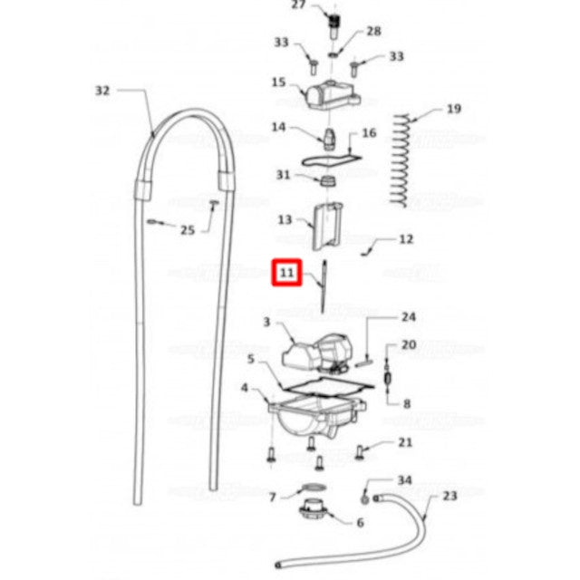 Aguja Keihin N1EE Gas Gas EC 125/200/250/300 ME250290427