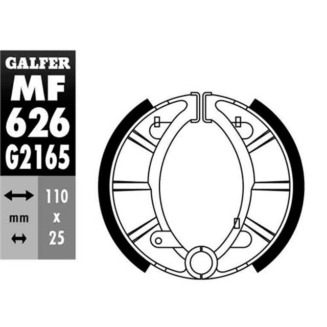 Zapatas de freno Rieju Drac 50 >1988 / Marathon 50 >1974 Galfer MF626G2165