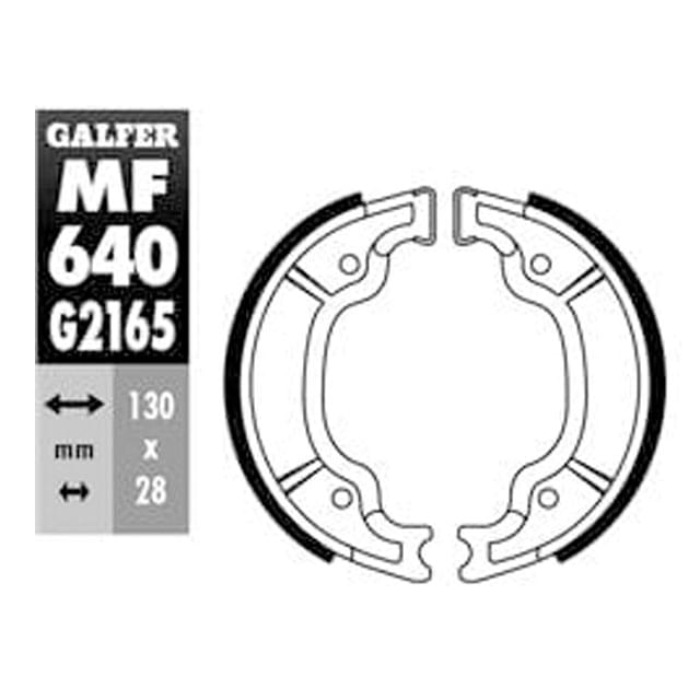 Zapatas de freno Yamaha YBR / Teo´s 125 Galfer MF640G2165