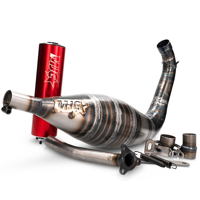 Escape MJC 100-110cc Derbi / Minarelli AM6 - rojo