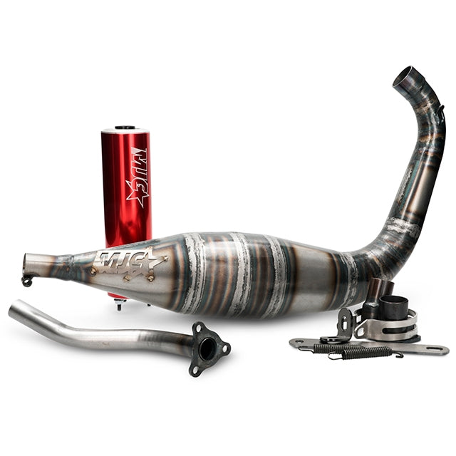 Escape MJC 70-80cc Derbi / Minarelli AM6 - rojo