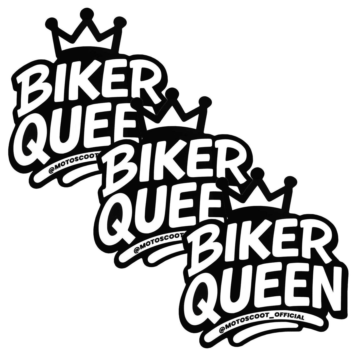 Motoscoot Biker Queen Sticker