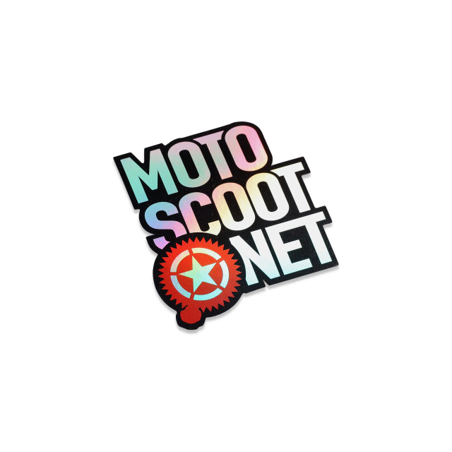 Autocolante motoscoot quadrado holográfico