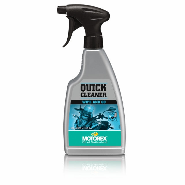 Pulverizador plásticos, pantallas y supeficies metálicas QUICK CLEANER 500ml Motorex MT170F00PM