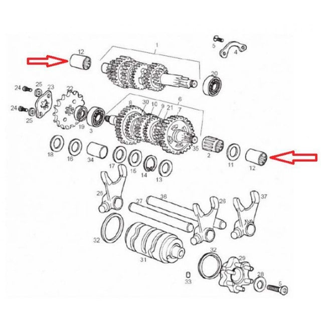 Cojinete de agujas SKF HK 1412