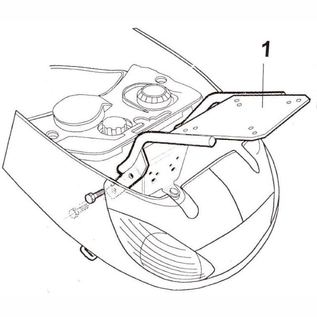 Fijaciones Top Master Piaggio Vivacity 50 Shad P0V59T