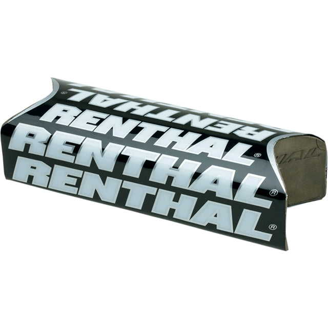 Protector de manillar Renthal Team Issue Fatbar negro-blanco-plata