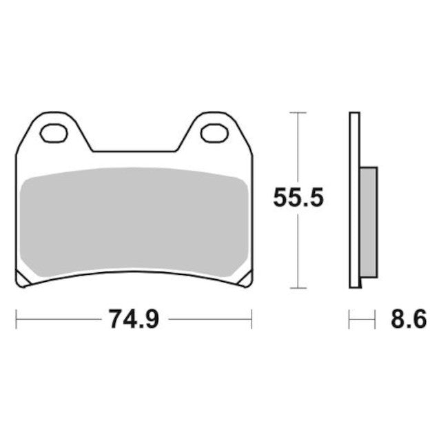 Pastilla de freno sinterizadas Aprilia RSV / BMW F / Ducati Monster / KTM Adventure SBS