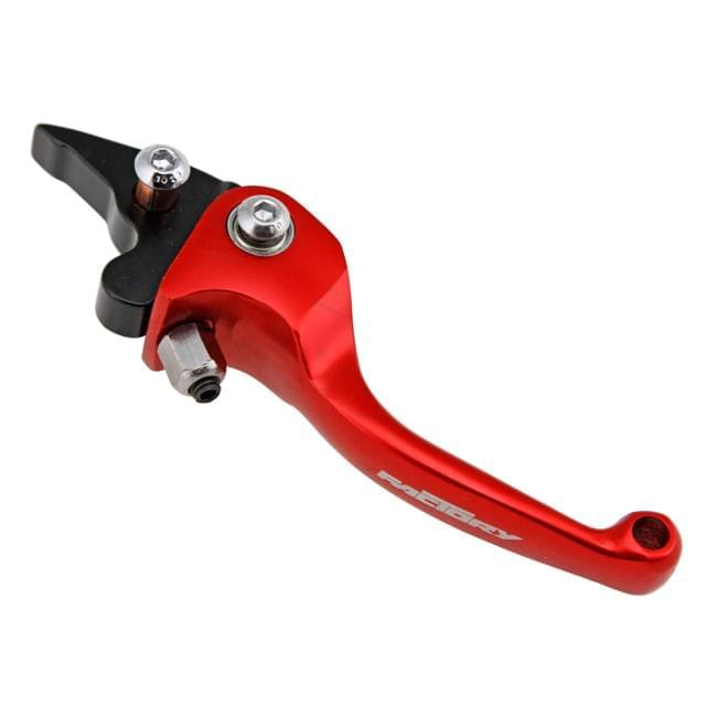 Levier de frein repliable pour PitBike, coloris rouge