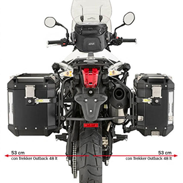 Suporte de malas lateral Monokey Cam-Side Triumph Tiger XC-XR 800 11-15 Givi