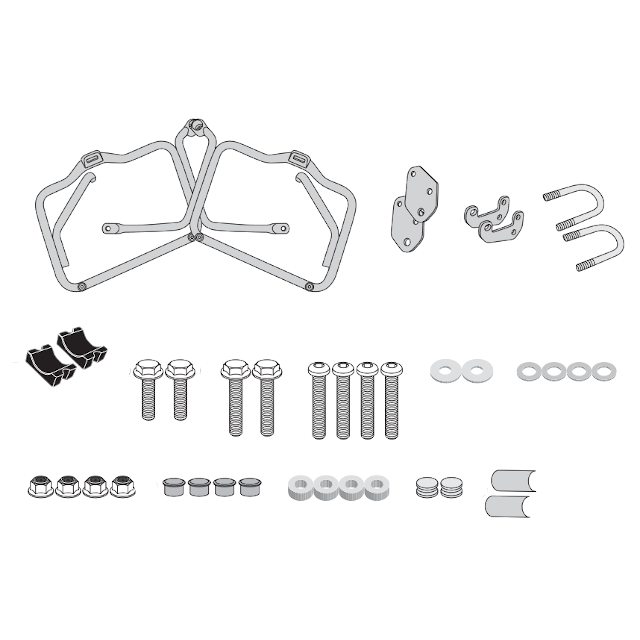 Suporte de malas lateral Monokey-Retro-Fit Triumph Bonneville T120/100 16-17 Givi