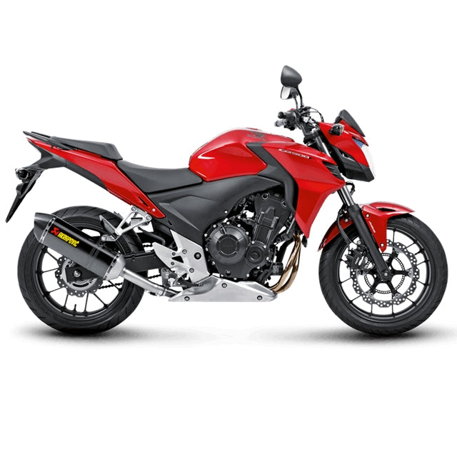 Échappement Akrapovic Slip-On Line Honda CB 500X 13-16 / CBR 500R 13-15 (CE) - carbone