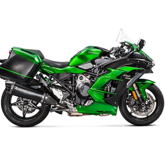 Silencieux Akrapovic Slip-On Line Kawasaki Ninja H2SX >18 (CE) titane-noir