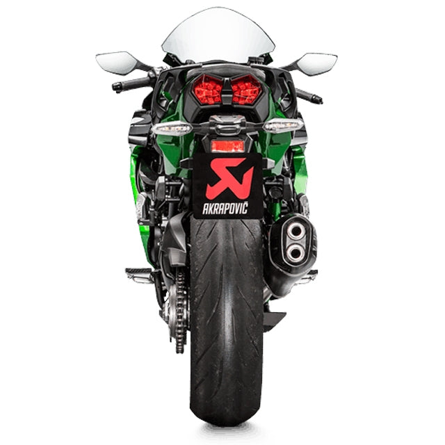 Silencieux Akrapovic Slip-On Line Kawasaki Ninja H2SX >18 (CE) titane-noir