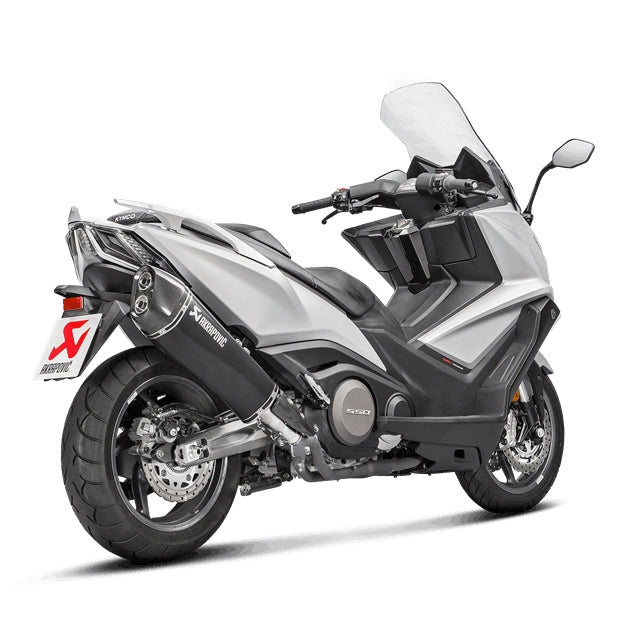 Silencieux Akrapovic Slip-On Line pour Kymco AK550 >18 (CE) - noir