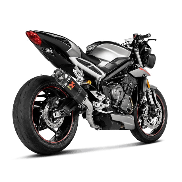 Akrapovic Slip-On Line Racing Exhaust Triumph Street Triple 765 R/S/RS 17-19 - carbon