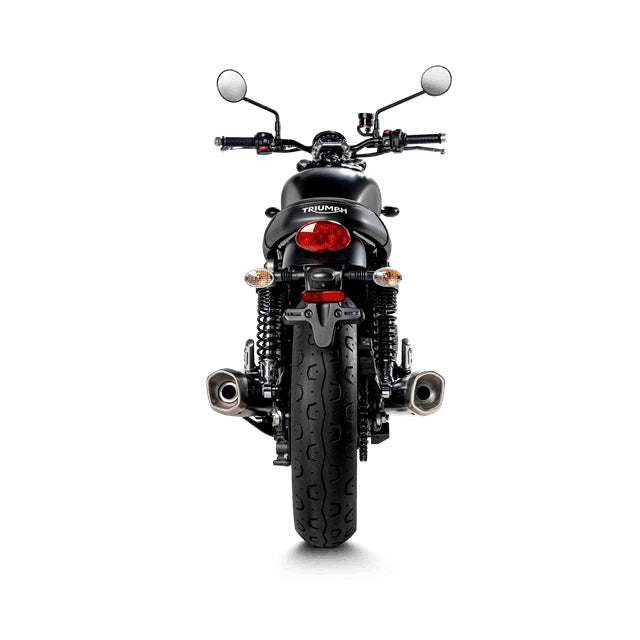 Échappement Akrapovic Slip-On Line Double Triumph Street Twin 16-20 (CE) titane-noir