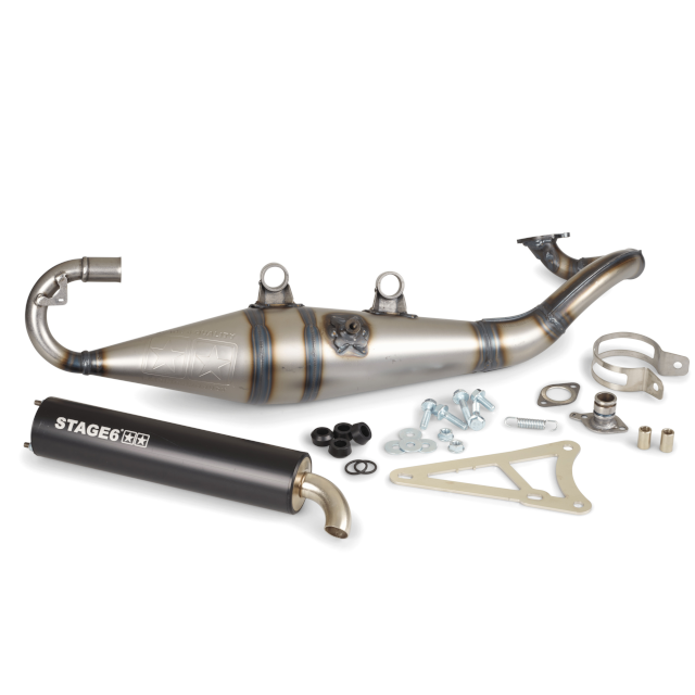 Escape Minarelli Horizontal PRO Réplica MK2 Stage6 - Preto