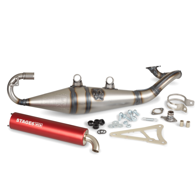 Escape Minarelli Horizontal PRO Réplica MK2 Stage6 - Vermelho