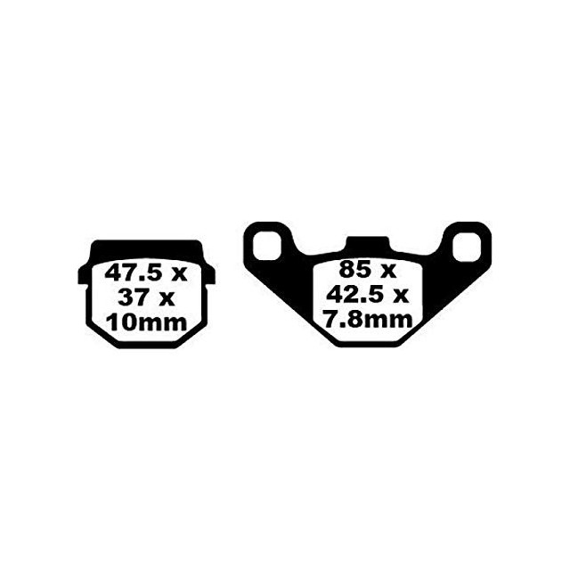 Front brake pads Peugeot Elyseo / Elystar 50 EBC - organic