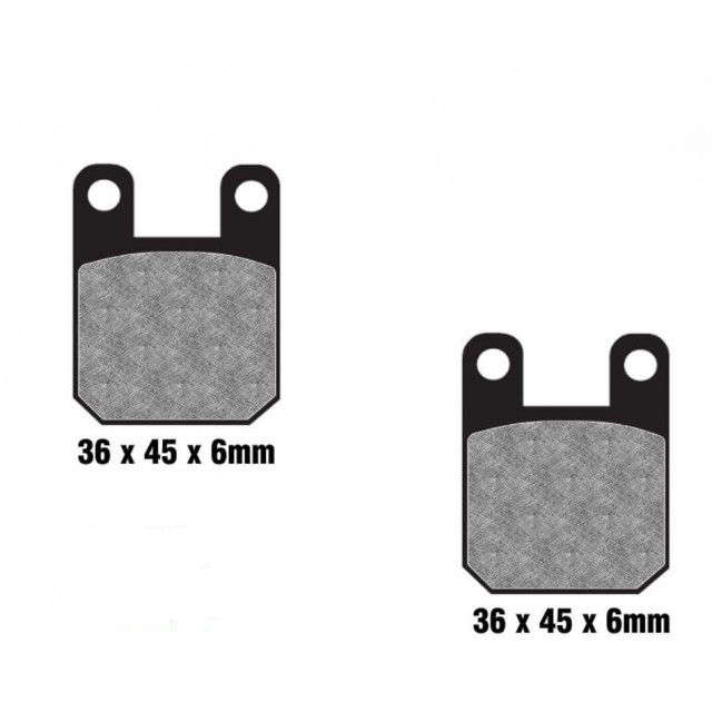 Derbi Senda / Rieju Tango 50 brake pads EBC - organic
