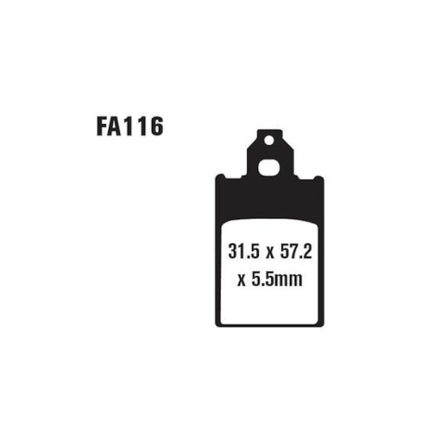 Pastillas de freno Piaggio Free 25/50 FL EBC SFA116