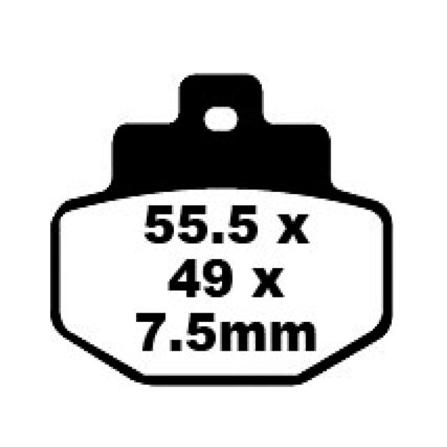Pastillas de freno traseras Gilera Runner VX ST >2008 EBC - organicas SFA321