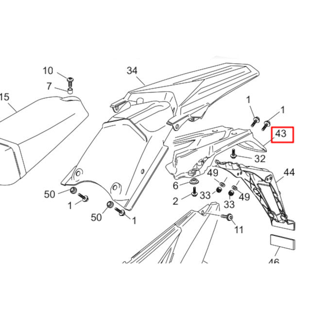 Passage de roue Sherco SM-R / SE-R 50