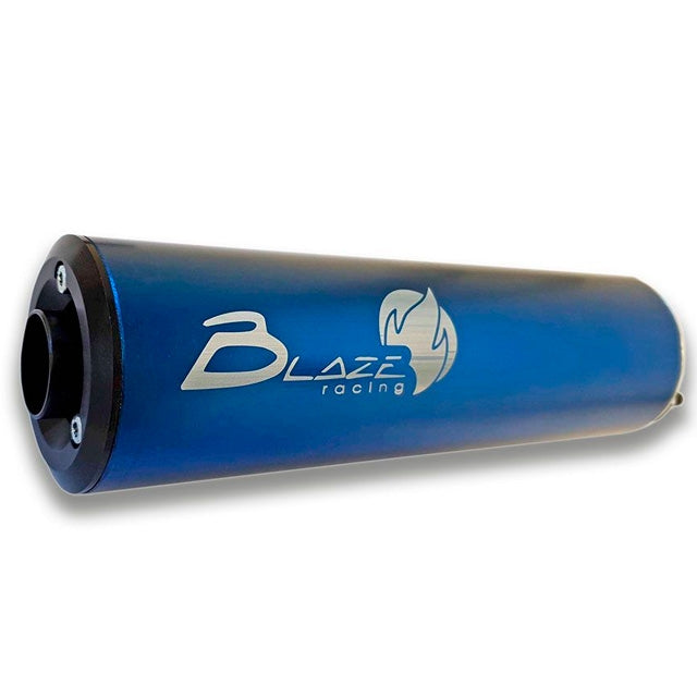 Exhaust silencer anodized aluminium Blaze Racing
