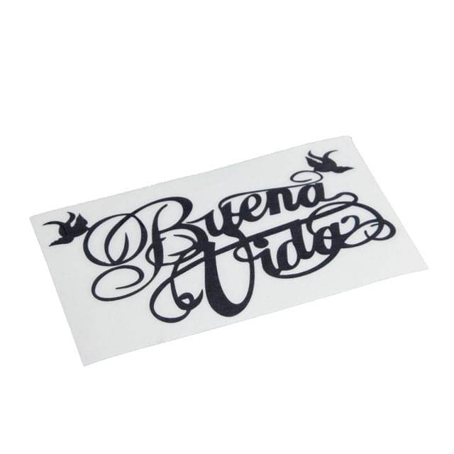 Autocollant Buena Vida, 15 cm, noir