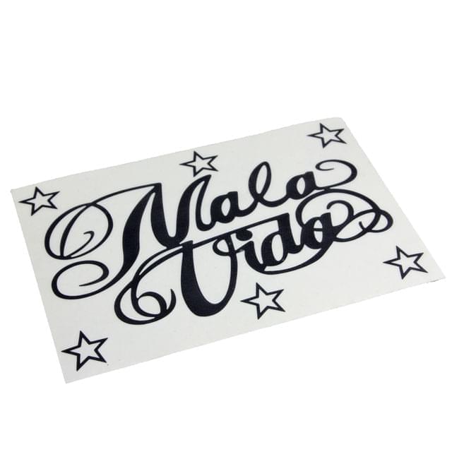 Autocollant "Mala-Vida" - choisis la taille et la couleur :
