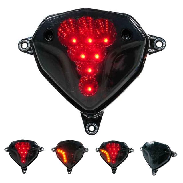 Tail light LED with indicators blackline Yamaha Aerox (CE) STR8