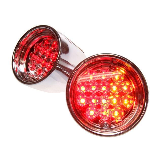 Feu arrière LED avec clignotants type Lexus Aprilia SR WWW STR8 - chromé