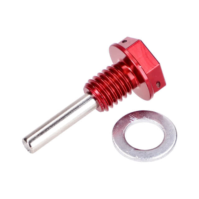 Magnetic red oil drain screw Minarelli AM6 TPR Factory