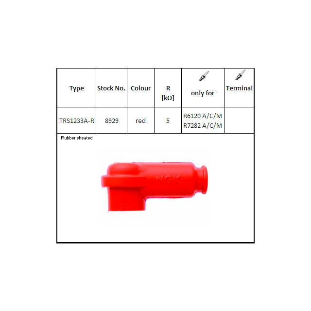 Pipa de bujía de competición NGK TRS1233A