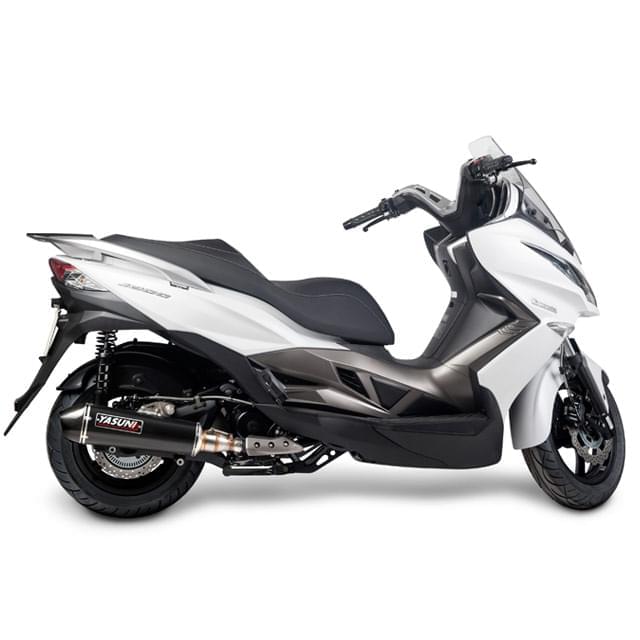 Échappement Yasuni 4T Superdink 300 / Kawasaki J300 (CE) noir-carbone