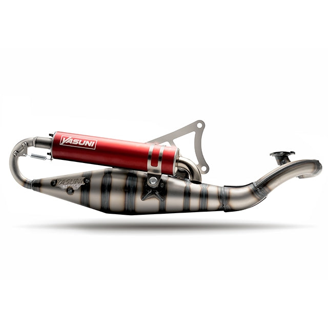 Yasuni Carrera 10 Exhaust Minarelli horizontal (CE) - black-carbon - red fortuna