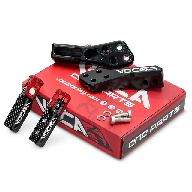 Kit estriberas plegables pitbike CNC VOCA Fld-peg VCR-RD06144FPG2