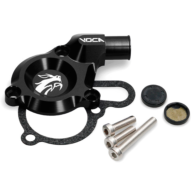 Kit tapa bomba de agua VOCA CNC Derbi euro 3 - negro