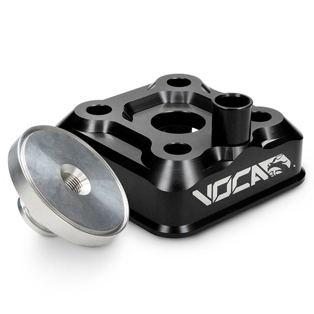 Culata modular VOCA Race Head RAW, culatín virgen, Yamaha DT LC/D - negro VCR-RD11DT.00/BK
