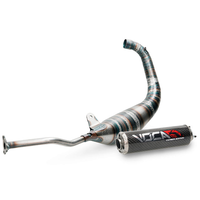 Échappement VOCA Carbon Racing 80cc Yamaha TZR >2003 / Aprilia RS 99-04 - passage bas