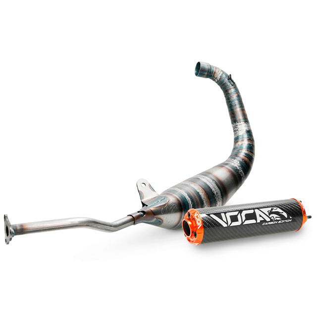 Échappement VOCA Carbon Racing 80cc Yamaha TZR >2003 / Aprilia RS 99-04 - passage bas