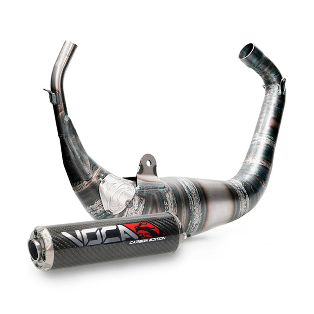 Échappement VOCA Carbon Racing 80cc Aprilia RS >2006 / Derbi GPR >2004 - passage sous selle