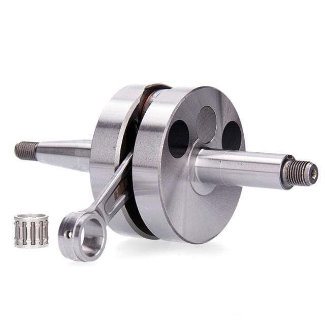 Vilebrequin Minarelli AM6 VOCA HQ Racing bielle CNC Cage à aiguilles en argent