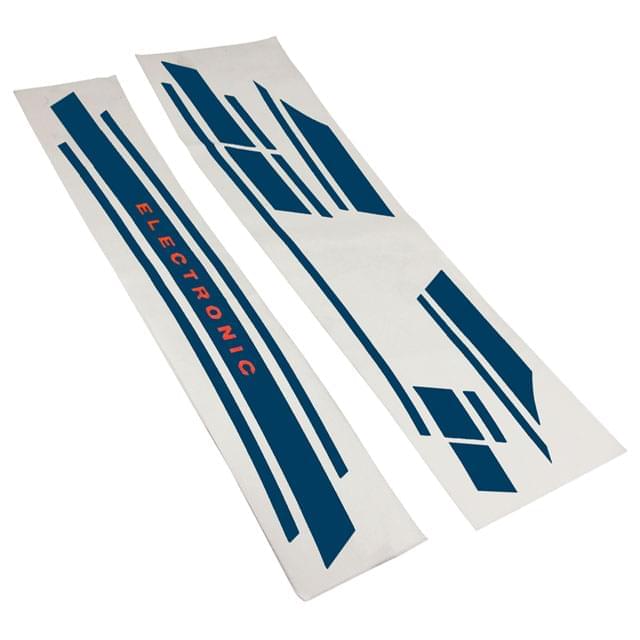 Vespa Primavera "electronic" blue side panels Vespadue