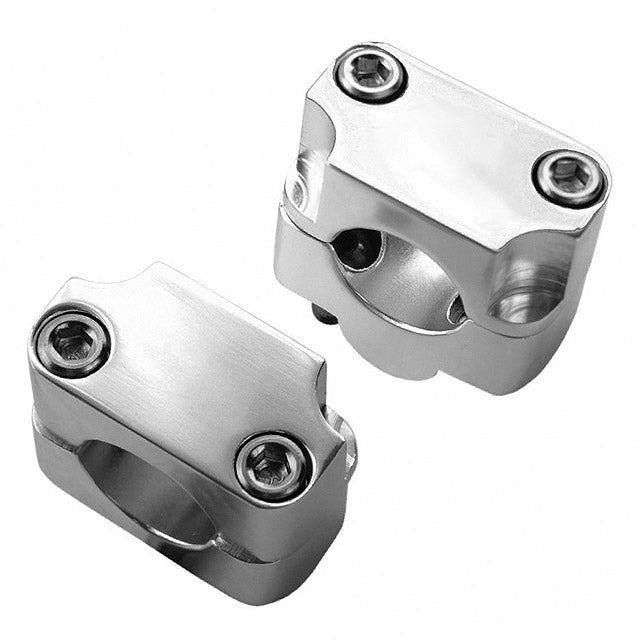 Handlebar risers 22/28mm Vparts - chrome