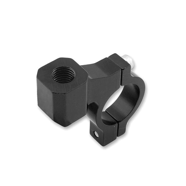 Soporte retrovisor rosca derecha M8x125 manillares 22mm Vparts - negro TM20