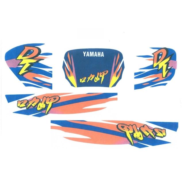 Kit pegatinas Yamaha DT 50 LC >1998 - azul YAM012